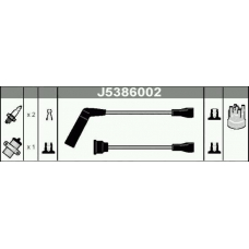 J5386002 NIPPARTS Комплект проводов зажигания