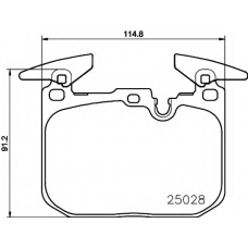 T2440 PAGID Комплект тормозных колодок, дисковый тормоз