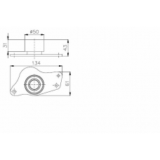 TKR 9881 TIMKEN Паразитный / ведущий ролик, зубчатый ремень