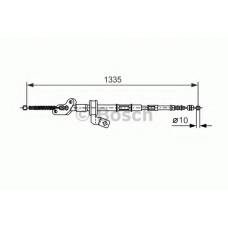 1 987 477 542 BOSCH Трос, стояночная тормозная система