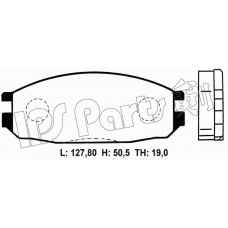 IBD-1136 IPS Parts Комплект тормозных колодок, дисковый тормоз