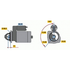 0 986 017 090 BOSCH Стартер