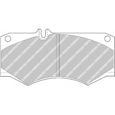 FVR239 FERODO Комплект тормозных колодок, дисковый тормоз