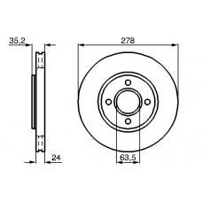 0 986 478 822 BOSCH Тормозной диск