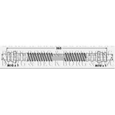 BBH6332 BORG & BECK Тормозной шланг