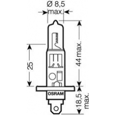 64155 OSRAM Лампа накаливания, фара дальнего света; лампа нака