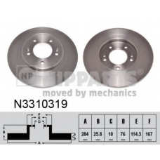 N3310319 NIPPARTS Тормозной диск