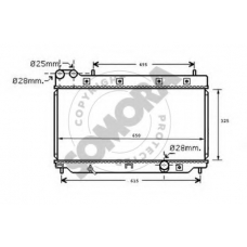 120040A SOMORA Радиатор, охлаждение двигателя