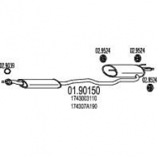 01.90150 MTS Глушитель выхлопных газов конечный