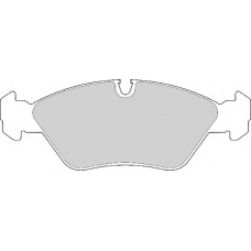 FD413A NECTO Комплект тормозных колодок, дисковый тормоз