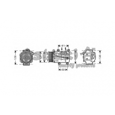 QF550-11 ASHUKI Компрессор, кондиционер