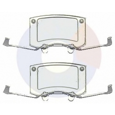 2507 CARRAB BRAKE PARTS Комплектующие, колодки дискового тормоза