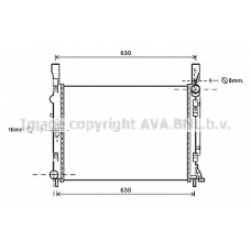 RTA2472 AVA Радиатор, охлаждение двигателя