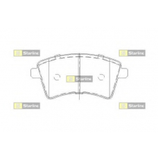 BD S857P STARLINE Комплект тормозных колодок, дисковый тормоз