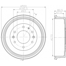 MBD314 MINTEX Тормозной барабан