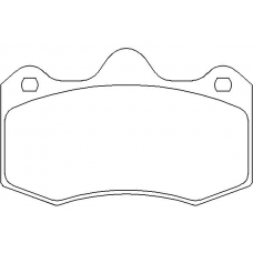 MDB2207 MINTEX Комплект тормозных колодок, дисковый тормоз