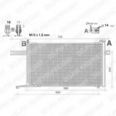 TSP0225348 DELPHI Конденсатор, кондиционер