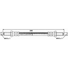 FBH6519 FIRST LINE Тормозной шланг