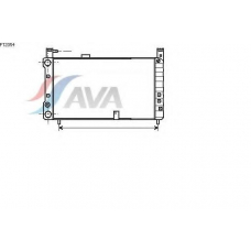 FT2054 AVA Радиатор, охлаждение двигателя