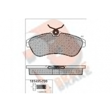 RB1451-700 R BRAKE Комплект тормозных колодок, дисковый тормоз