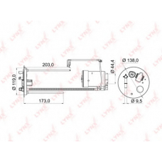 LF968M LYNX Фильтр топливный погружной