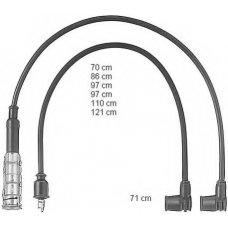 ZEF470 BERU Комплект проводов зажигания