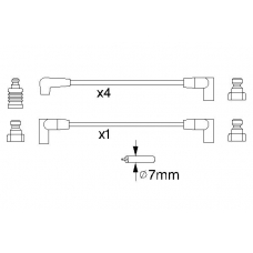 0 986 356 852 BOSCH Комплект проводов зажигания