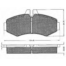 10572 BSF Комплект тормозных колодок, дисковый тормоз