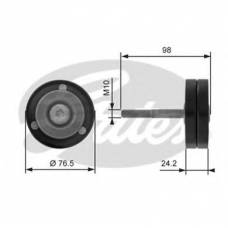 T36232 GATES Паразитный / ведущий ролик, поликлиновой ремень