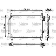 816928 VALEO Конденсатор, кондиционер