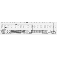 BBH7012 BORG & BECK Тормозной шланг