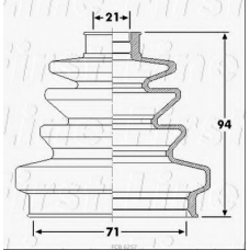 FCB6257 FIRST LINE Пыльник, приводной вал