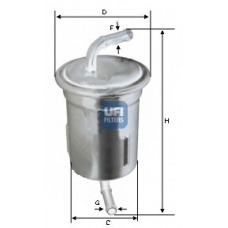31.692.00 UFI Топливный фильтр