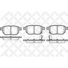 002 008-SX STELLOX Комплект тормозных колодок, дисковый тормоз