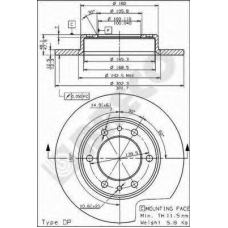 BS 7349 BRECO Тормозной диск