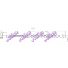 H6680Q Brovex-Nelson Тормозной шланг