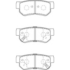 FD7443A NECTO Комплект тормозных колодок, дисковый тормоз