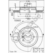 09.7720.11 BREMBO Тормозной диск