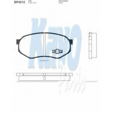 BP-4515 KAVO PARTS Комплект тормозных колодок, дисковый тормоз