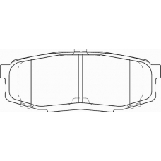 FD7433A NECTO Комплект тормозных колодок, дисковый тормоз