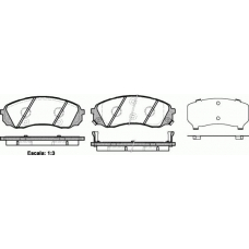 21291.02 ROADHOUSE Комплект тормозных колодок, дисковый тормоз