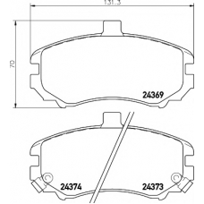 8DB 355 012-471 HELLA PAGID Комплект тормозных колодок, дисковый тормоз