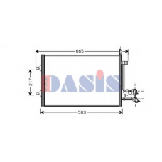 092045N AKS DASIS Конденсатор, кондиционер