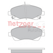 1170172 METZGER Комплект тормозных колодок, дисковый тормоз