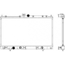 3321-1007 SAKURA  Automotive Радиатор, охлаждение двигателя