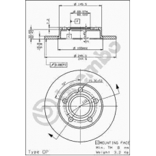 08.5213.20 BREMBO Тормозной диск