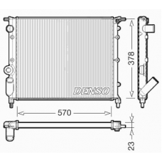 DRM23013 DENSO Радиатор, охлаждение двигателя