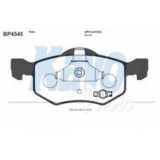 BP-4545 KAVO PARTS Комплект тормозных колодок, дисковый тормоз