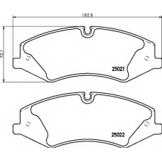 P 44 024 BREMBO Комплект тормозных колодок, дисковый тормоз