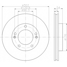 8DD 355 118-081 HELLA PAGID Тормозной диск